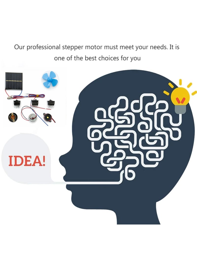 Melfi Solar Circuit Experiment Kit for Students | DIY Educational Electrical Project Set with Solar Panel, Motor, Bulb, Buzzer & Switches - Image 5